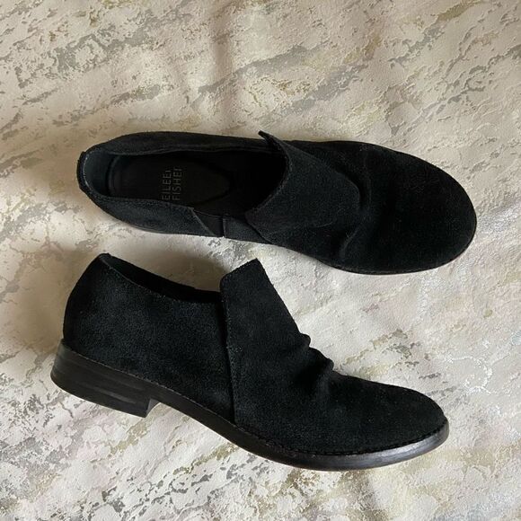 Eileen Fisher Suede Loafers slip on shoes - Picture 15 of 15